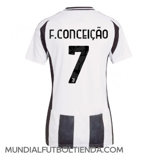 Camiseta Juventus Francisco Conceicao #7 Primera Equipación Replica 2024-25 para mujer mangas cortas